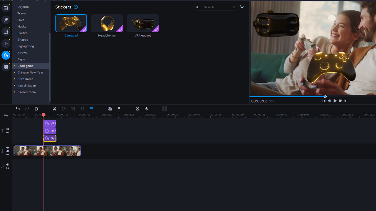 Movavi Video Editor 2024 - Good Game Pack #2