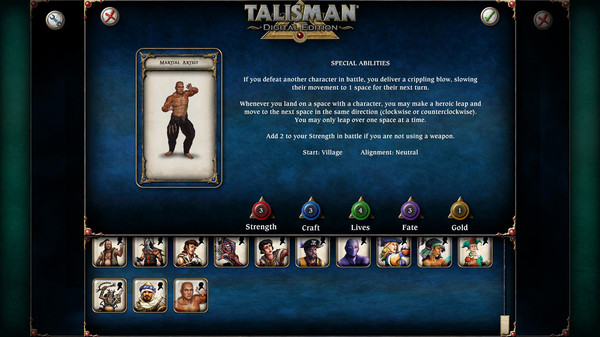 скриншот Talisman - Character Pack #14 - Martial Artist 0