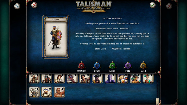 Talisman Character - Saracen for steam