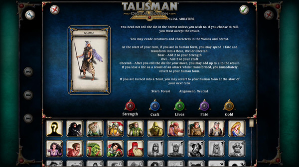 Talisman Character - Shaman