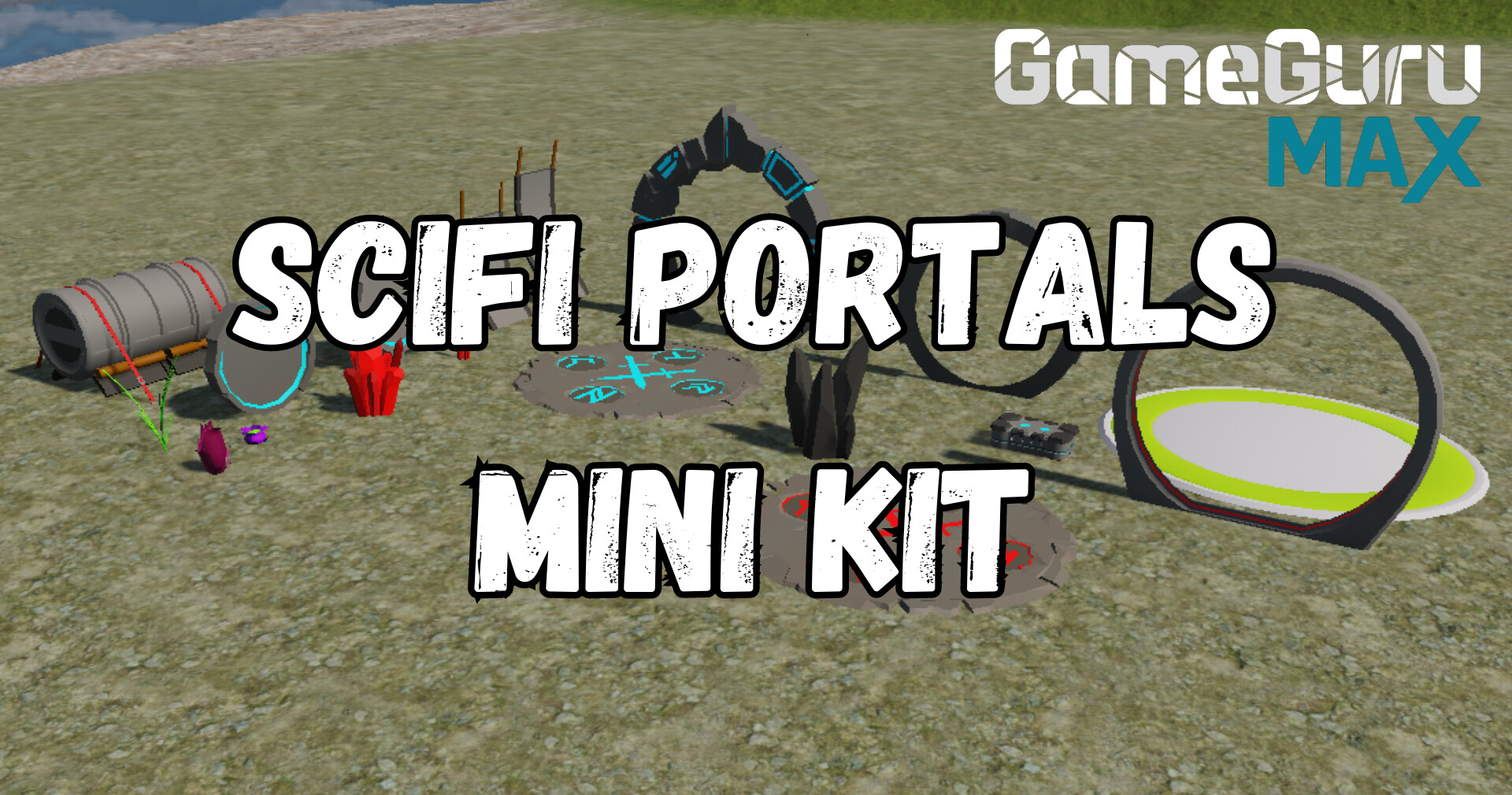 GameGuru MAX Low Poly Mini Kit - Sci-Fi Portals #0
