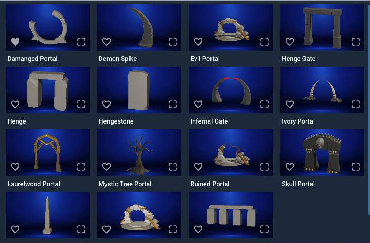 GameGuru MAX Low Poly Mini Kit - Fantasy Portals #2