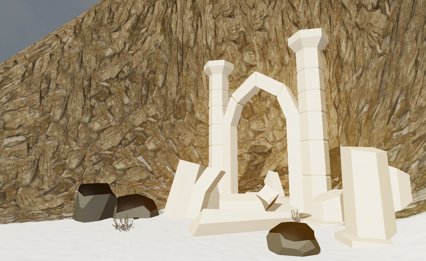 GameGuru MAX Low Poly Asset Pack - Arctic Ruins #8