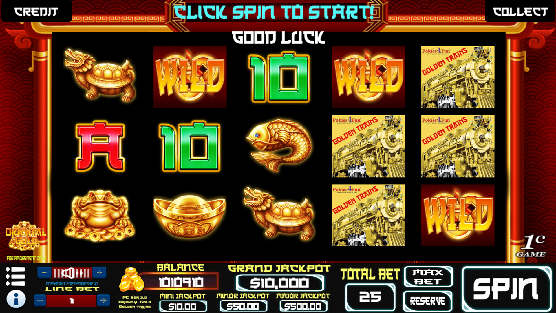 Oriental Gold: Golden Trains Edition - Slots screenshot screenshot 1