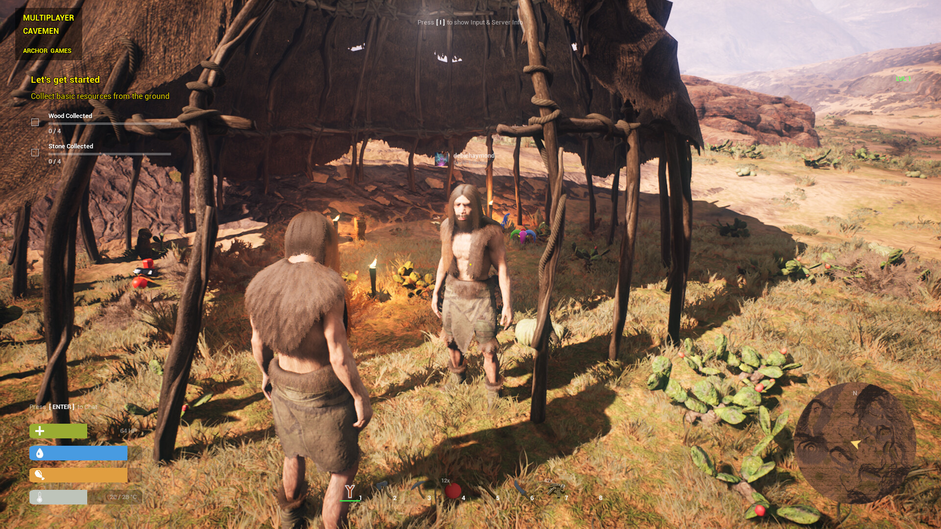 MULTIPLAYER CAVEMEN screenshot 1