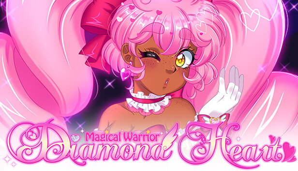 Imagen de la cápsula de "Magical Warrior Diamond Heart" que utilizó RoboStreamer para las transmisiones en Steam