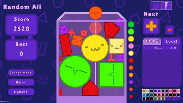 Suika Shapes game for Linux 1