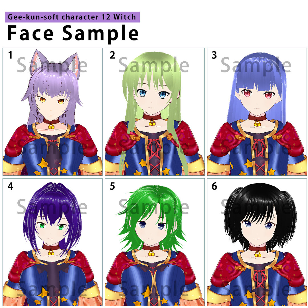 RPG Maker 3D Character Converter - Gee-kun-soft character 12 Witch #3