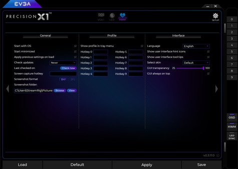 EVGA Precision XOC screenshot
