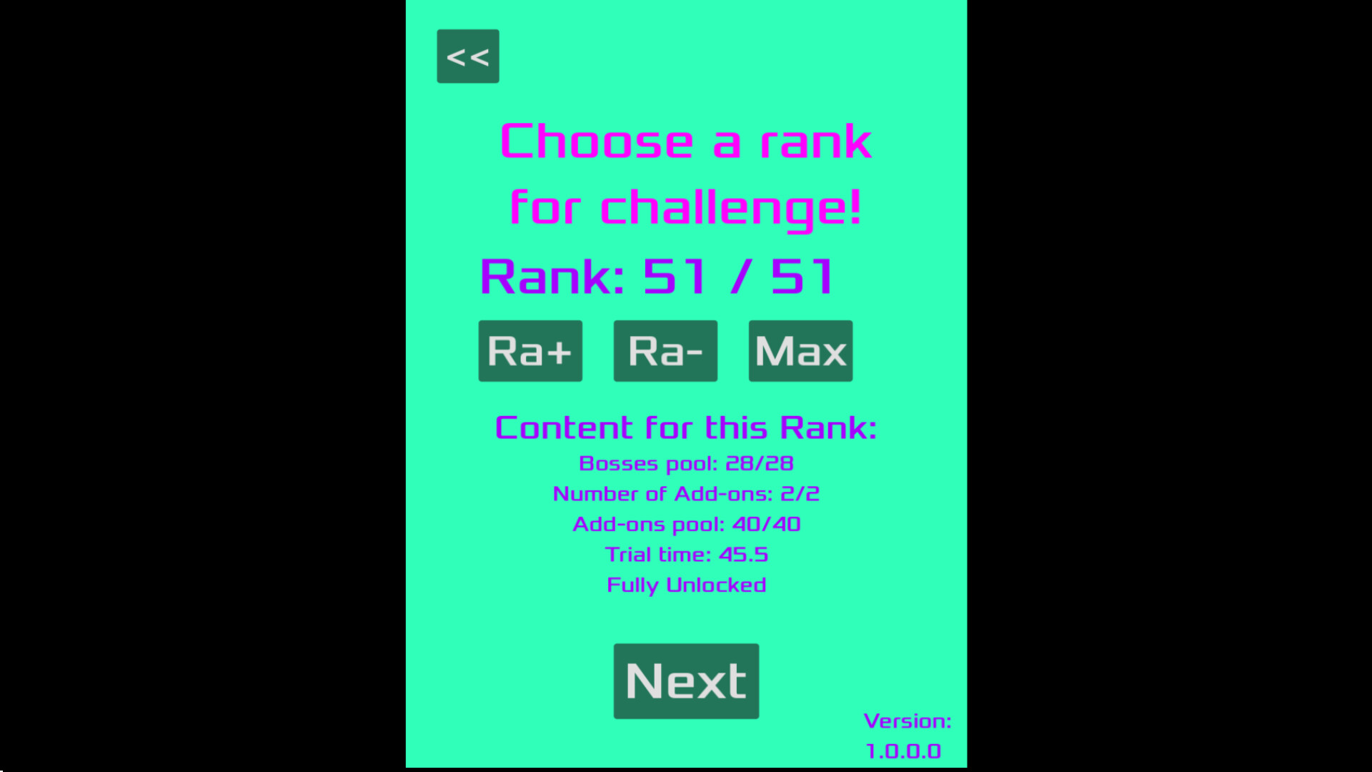 Rank · Boss · Bullets screenshot 1