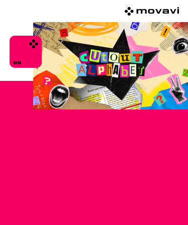 Movavi Video Editor 2024 - Cutout Alphabet Pack