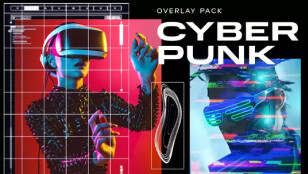 Movavi Video Suite 2024 - Cyberpunk Overlay Pack