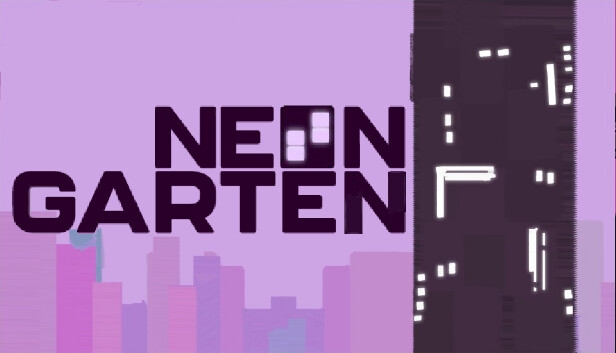 Imagen de la cápsula de "Neongarten" que utilizó RoboStreamer para las transmisiones en Steam