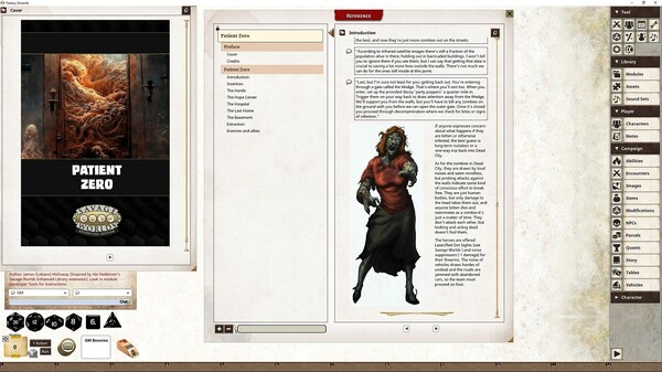 Fantasy Grounds - Horror Companion Adventure (SWADE) - Patient Zero