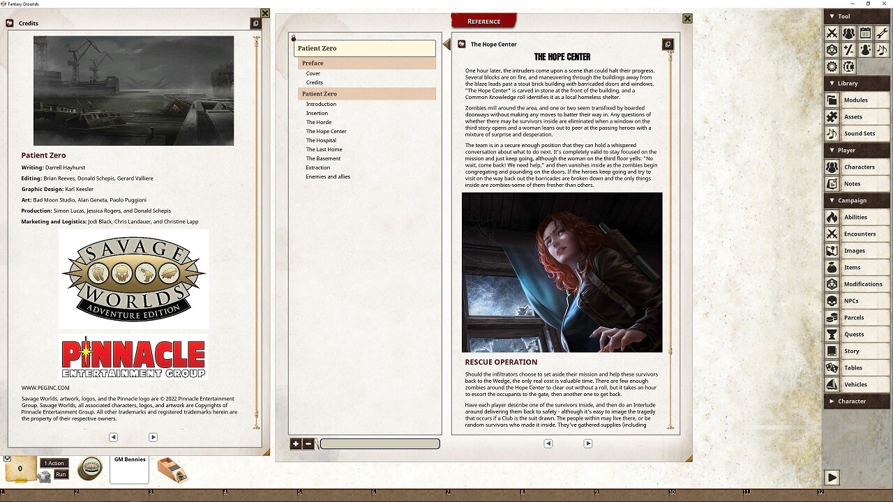 Fantasy Grounds - Horror Companion Adventure (SWADE) - Patient Zero #4