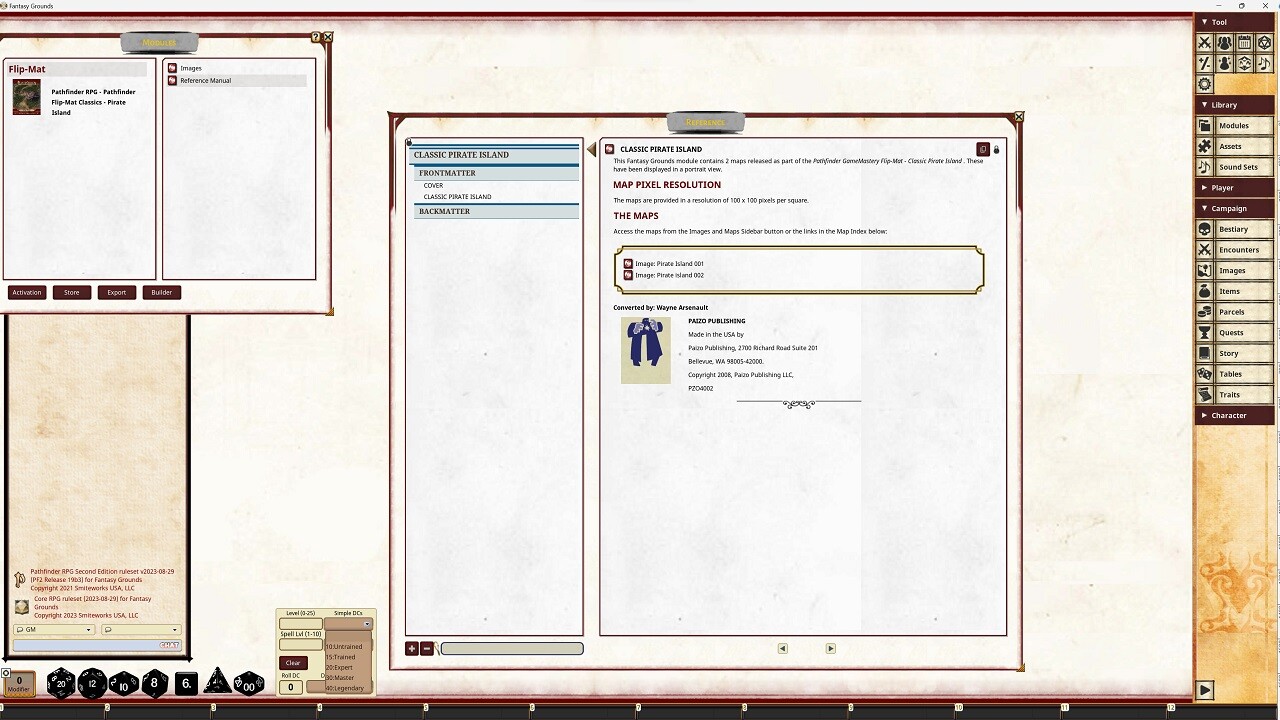 Fantasy Grounds - Pathfinder RPG - Pathfinder Flip-Mat Classics - Pirate Island #0