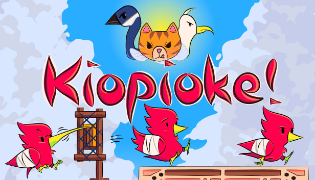 Imagen de la cápsula de "Kiopioke!" que utilizó RoboStreamer para las transmisiones en Steam