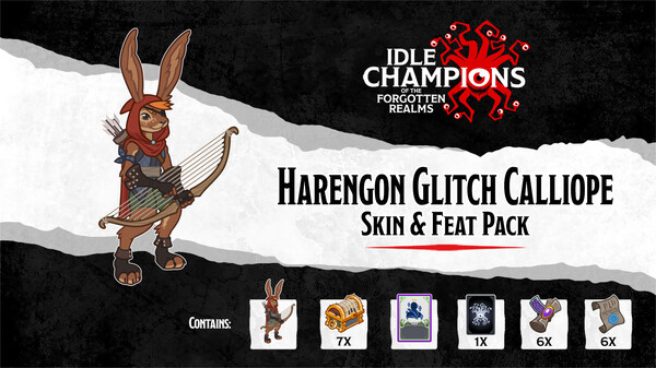 Idle Champions - Harengon Glitch Calliope Skin & Feat Pack