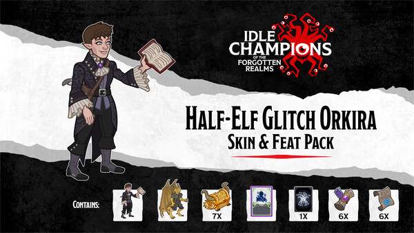 Idle Champions - Half-Elf Glitch Orkira Skin & Feat Pack