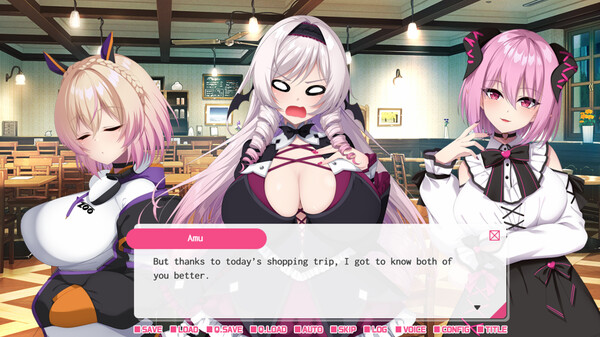 My oshi vtuber jumped through the screen and now we're living together: Slightly psycho succubus ASMR streamer game for windows Pc 1