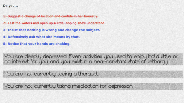 Depression Quest скриншот