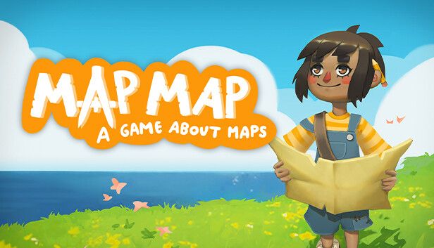 Imagen de la cápsula de "Map Map - A Game About Maps" que utilizó RoboStreamer para las transmisiones en Steam