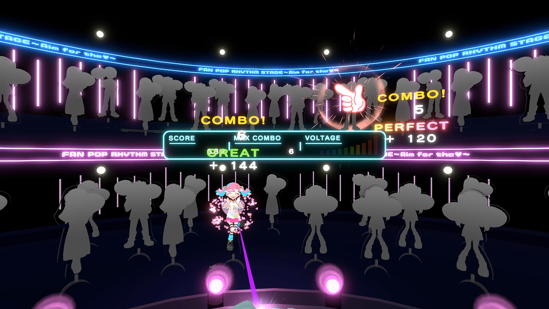 FAN POP RHYTHM STAGE〜Aim for the♡〜 screenshot 1