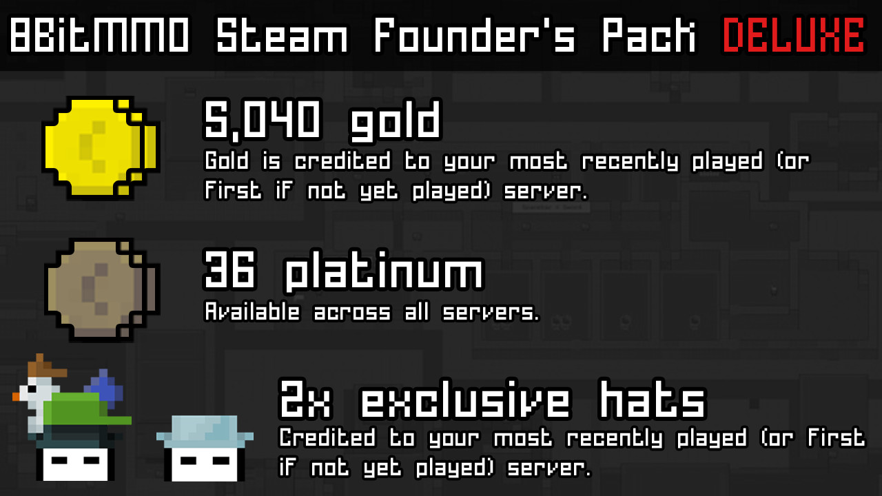 8BitMMO Steam Founder's Pack Deluxe Featured Screenshot #1