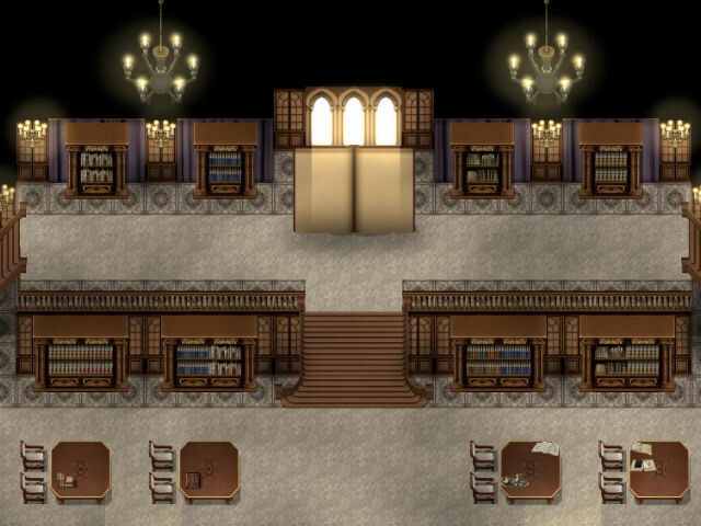 RPG Maker MV - KR Dark Academia Library Tileset #4