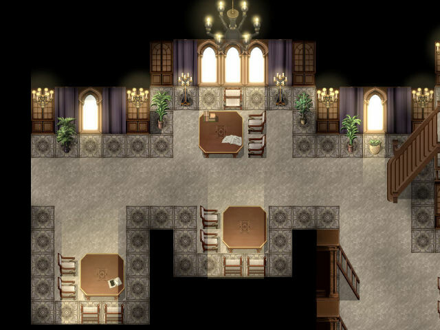 RPG Maker MV - KR Dark Academia Library Tileset #5