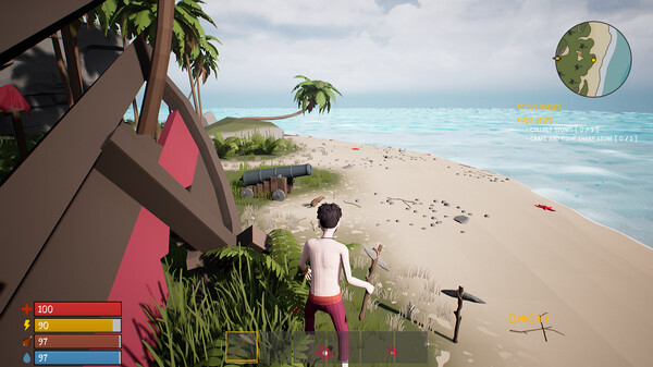 Survival Dead Poly Stone Pickaxe