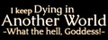 I keep Dying in Another World -What the hell, Goddess!- logo