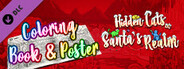 Hidden Cats in Santa's Realm - Printable PDF Coloring Book and Poster