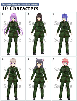 RPG Maker 3D Character Converter - Gee-kun-soft character 14 military uniform 3 for steam