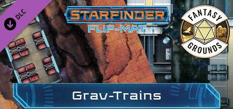 Fantasy Grounds - Starfinder RPG - Starfinder Flip-Mat - Grav Trains