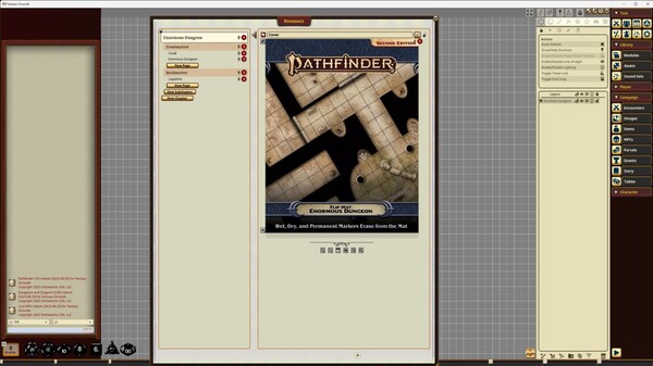 Fantasy Grounds - Pathfinder RPG - Pathfinder Flip-Mat - Enormous Dungeon