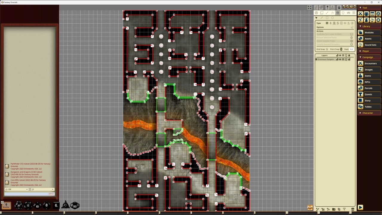 Fantasy Grounds - Pathfinder RPG - Pathfinder Flip-Mat - Enormous Dungeon #5