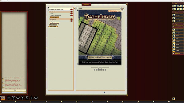 Fantasy Grounds - Pathfinder RPG - Pathfinder Flip-Mat - Crown of the Kobold King