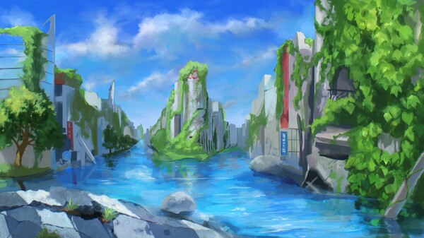 水没廃墟のピアノドロイド game for windows Pc 1