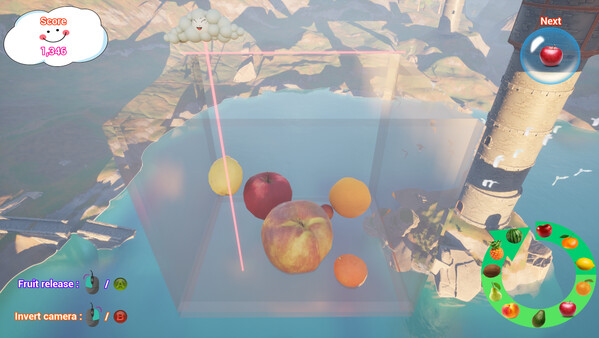 Скриншот из Suika game 3D