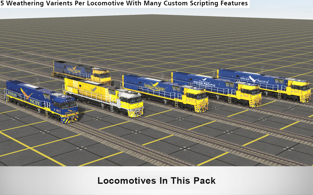 Trainz 2022 DLC - NR Class Locomotive - JBR Indian Pacific Pack #4