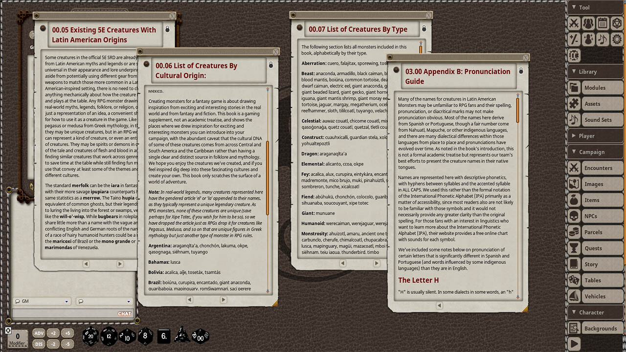 Fantasy Grounds - Latin American Monsters #4