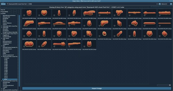 GameGuru MAX Asset Pack Steampunk - HUD's