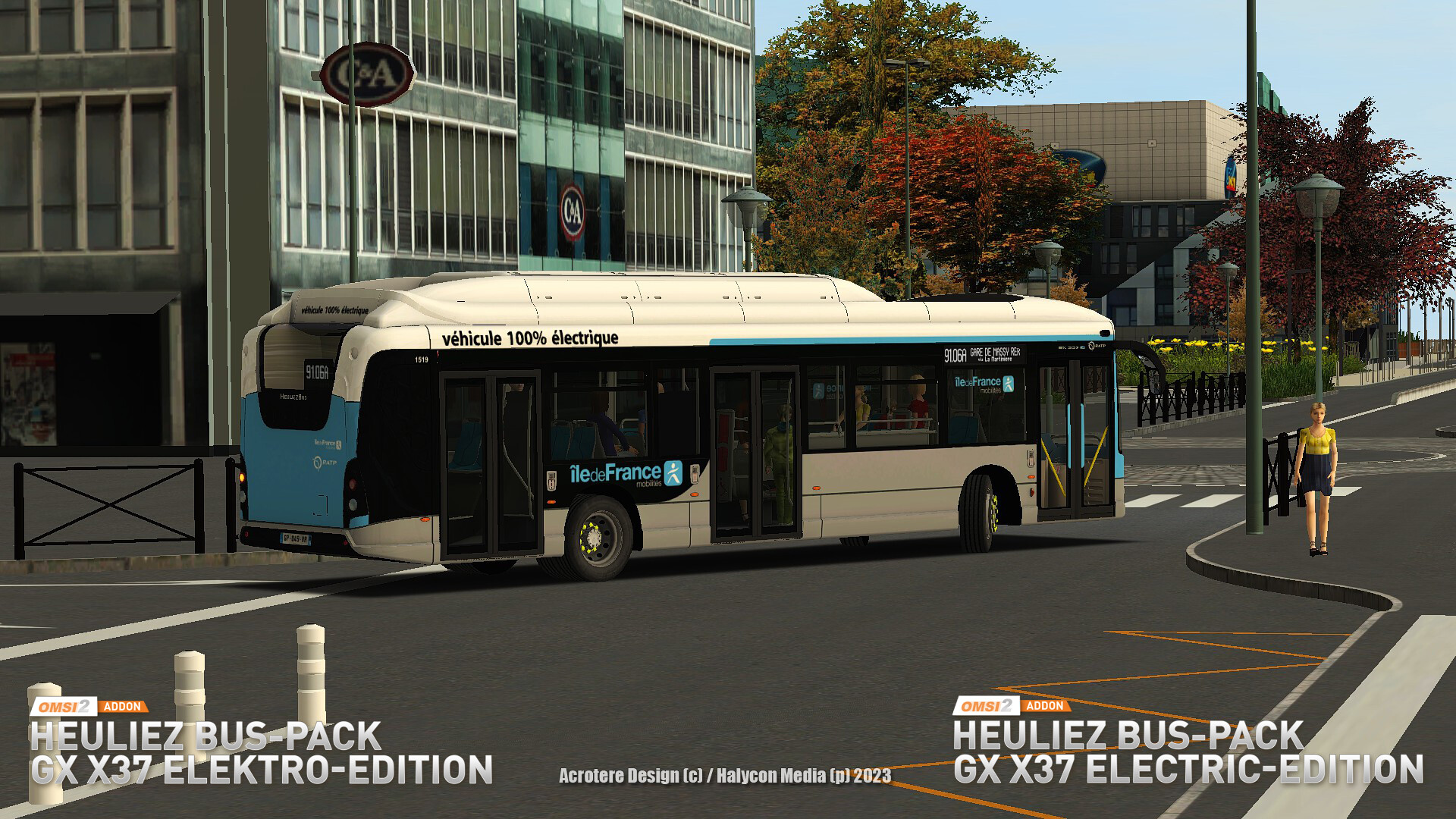 OMSI 2 Add-on Heuliez Bus Pack GX x37 Electric Edition #18