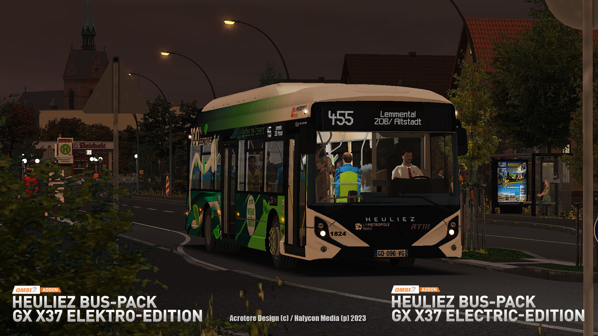 OMSI 2 Add-on Heuliez Bus Pack GX x37 Electric Edition #2