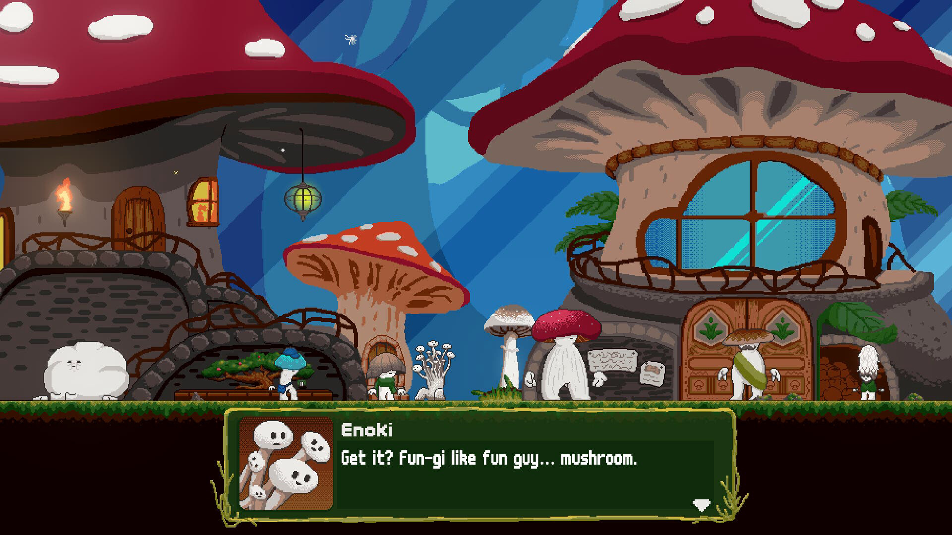 Mushroom Kid's Big Grass Sword Demo #0