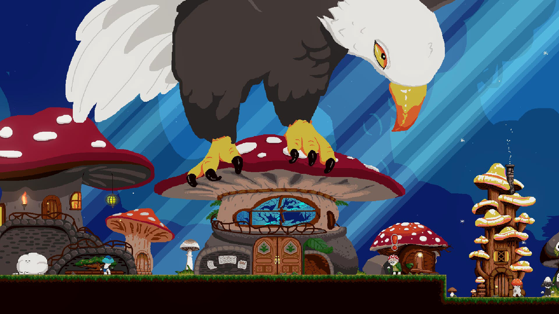 Mushroom Kid's Big Grass Sword Demo #2