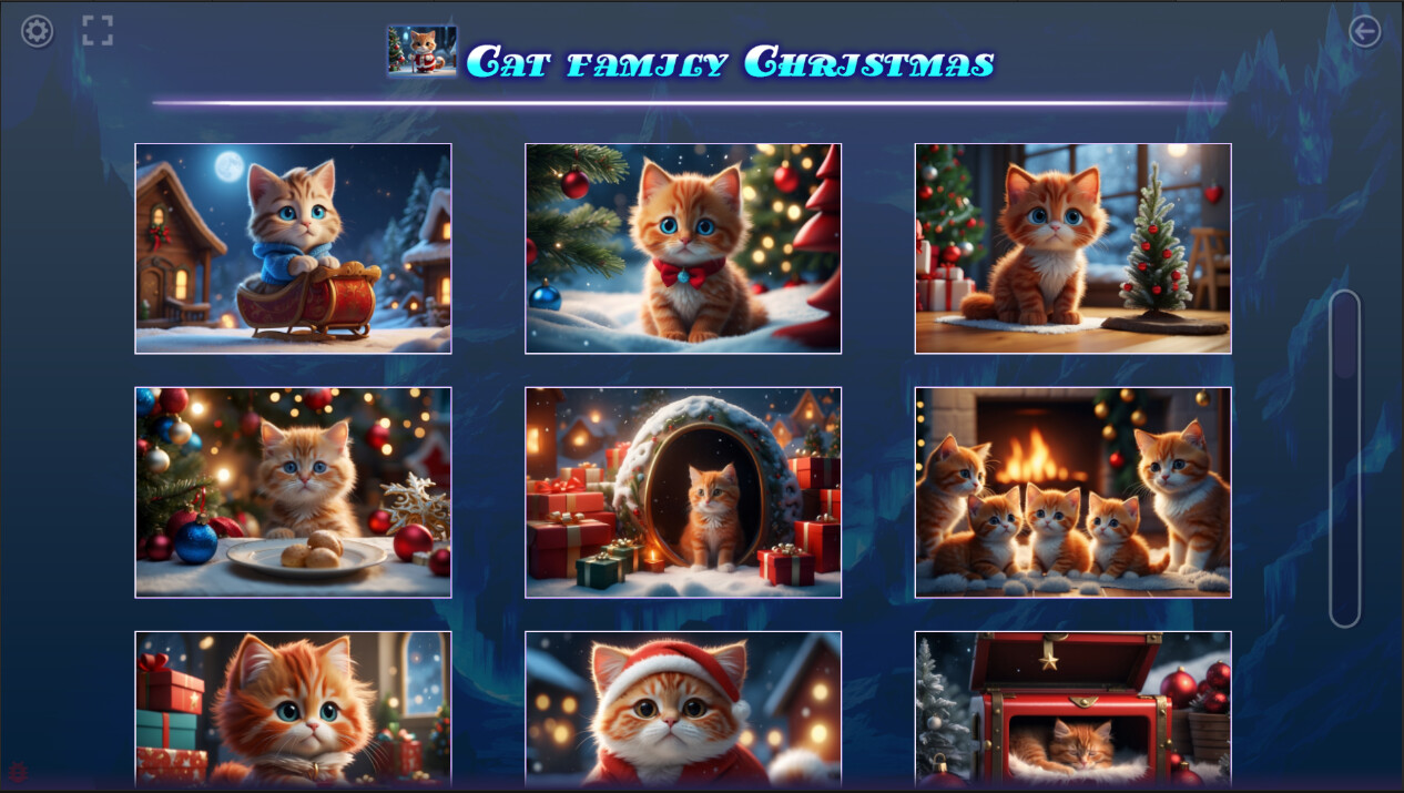 Master of Pieces © Jigsaw Puzzles - Cat Family Christmas #2