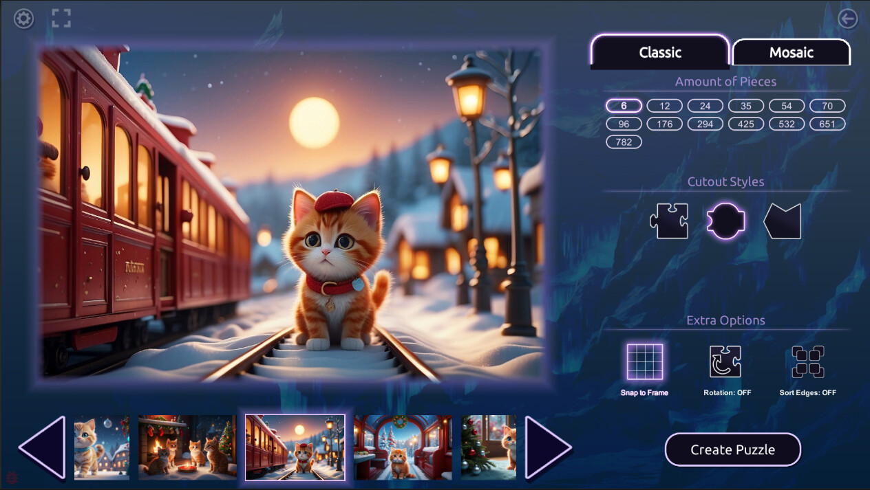 Master of Pieces © Jigsaw Puzzles - Cat Family Christmas #3