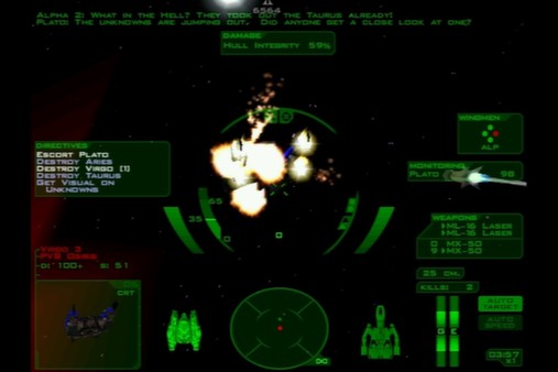 Descent: FreeSpace – The Great War (1998) скриншот